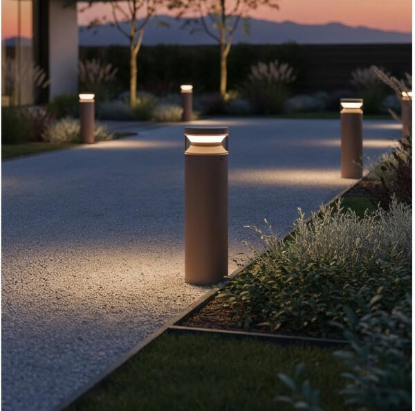 Ideal Lux - LED Venkovní lampa BOEING LED/14W/230V 40 cm IP65 hnědá