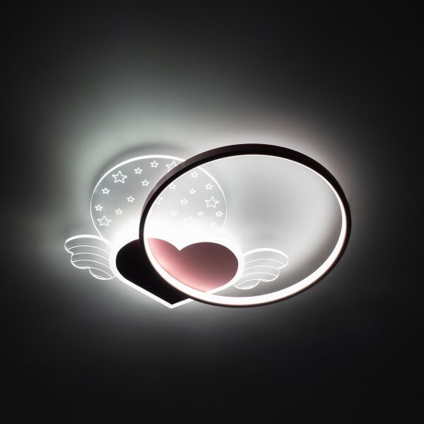 BRILAGI - LED Dětské stropní svítidlo LOVE LED/48W/230V 3000/4500/6000K růžová
