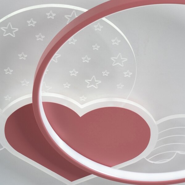 BRILAGI - LED Dětské stropní svítidlo LOVE LED/48W/230V 3000/4500/6000K růžová
