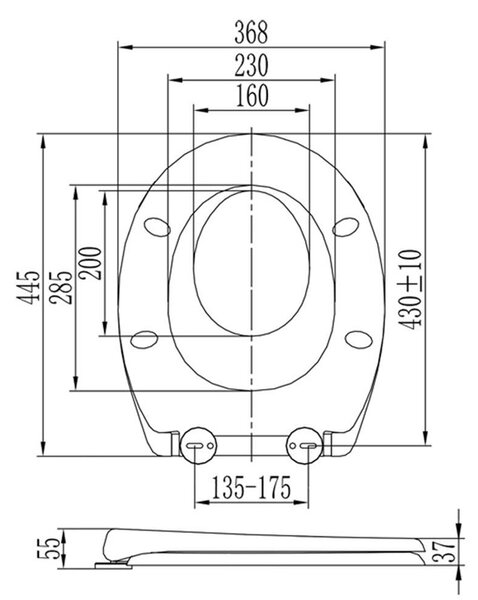 Mereo, Vyjímatelná dětská vložka Baby sedátka CSS120 - duroplast, bílá, CSS120V