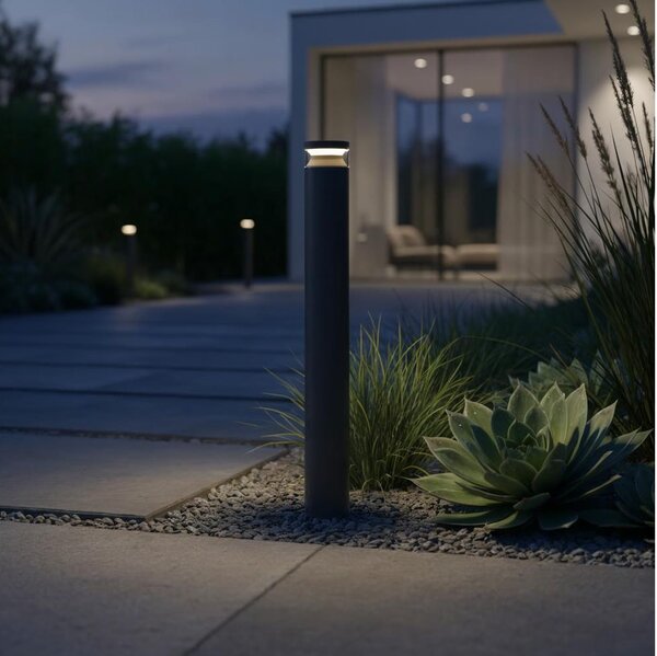 Ideal Lux - LED Venkovní lampa BOEING LED/14W/230V 100 cm IP65 černá