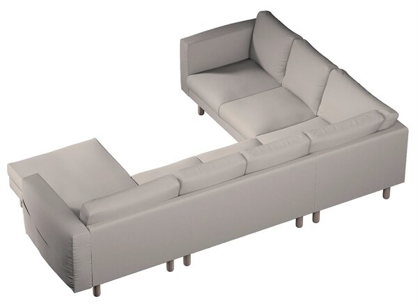 Potah na pohovku IKEA Norsborg rohová, 5-místná se šezlongem barva béžová látka pletený vzor