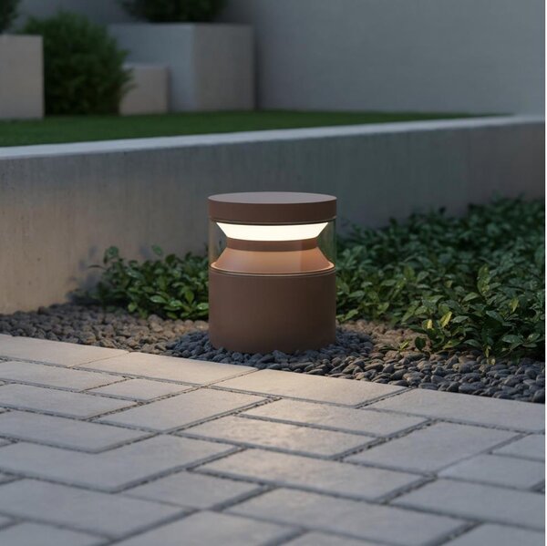 Ideal Lux - LED Venkovní lampa BOEING LED/14W/230V 15 cm IP65 hnědá