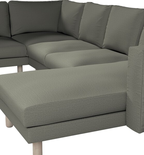 Potah na pohovku IKEA Norsborg rohová, 5-místná se šezlongem barva šedá látka pletený vzor