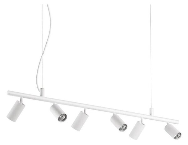 Ideal Lux - LED Lustr na lanku DYNAMITE 6xGU10/7W/230V CRI 90 bílá