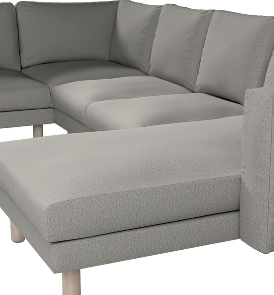 Potah na pohovku IKEA Norsborg rohová, 5-místná se šezlongem barva šedá látka pletený vzor