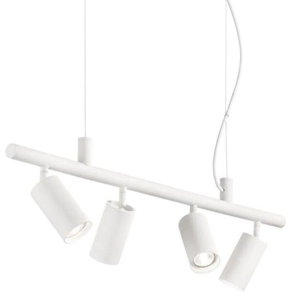 Ideal Lux - LED Lustr na lanku DYNAMITE 4xGU10/7W/230V CRI 90 bílá