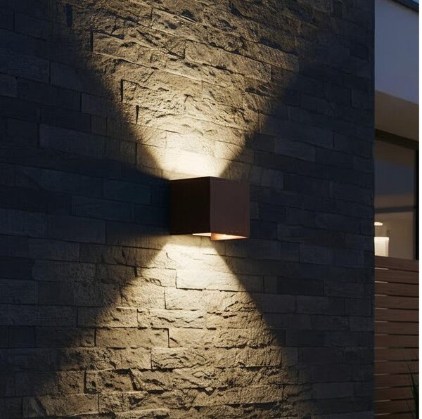Ideal Lux - LED Venkovní nástěnné svítidlo ATOM LED/12W/230V IP54 hnědá