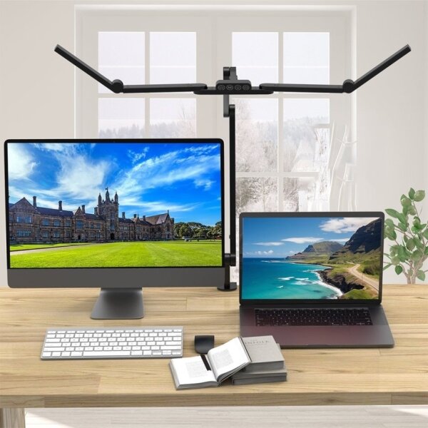 Brilagi-LED Stmívatelná flexibilní stolní lampa VARIO LED/24W/230V 3000-6500 čer