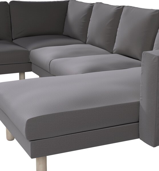 Potah na pohovku IKEA Norsborg rohová, 5-místná se šezlongem barva hnědá látka sametová