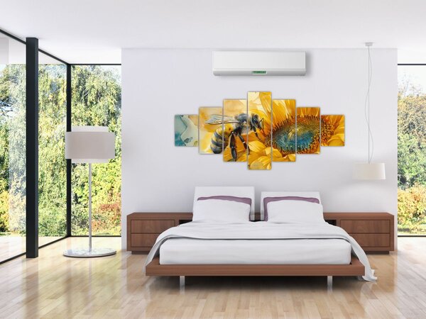 Obraz - Včelka, akvarel (210x100 cm)