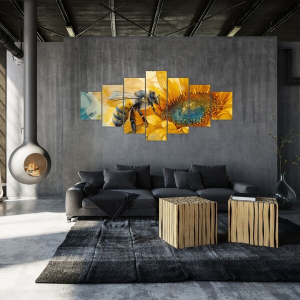 Obraz - Včelka, akvarel (210x100 cm)