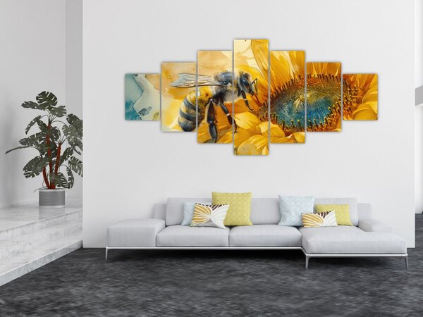 Obraz - Včelka, akvarel (210x100 cm)
