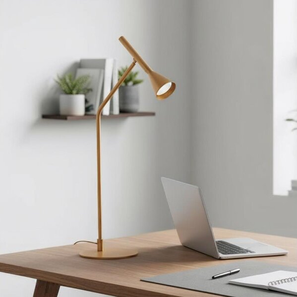 Ideal Lux - LED Stmívatelná stolní lampa DIESIS LED/6,5W/230V CRI 90 zlatá