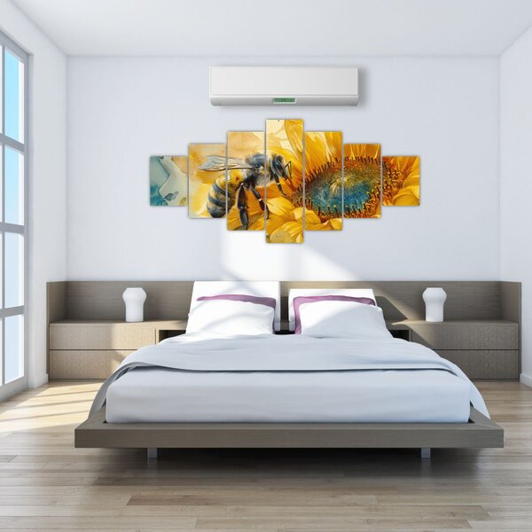 Obraz - Včelka, akvarel (210x100 cm)