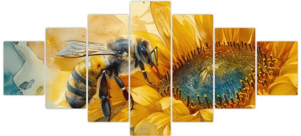 Obraz - Včelka, akvarel (210x100 cm)