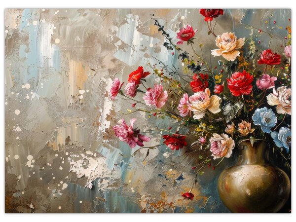 Obraz - Váza květin (70x50 cm)