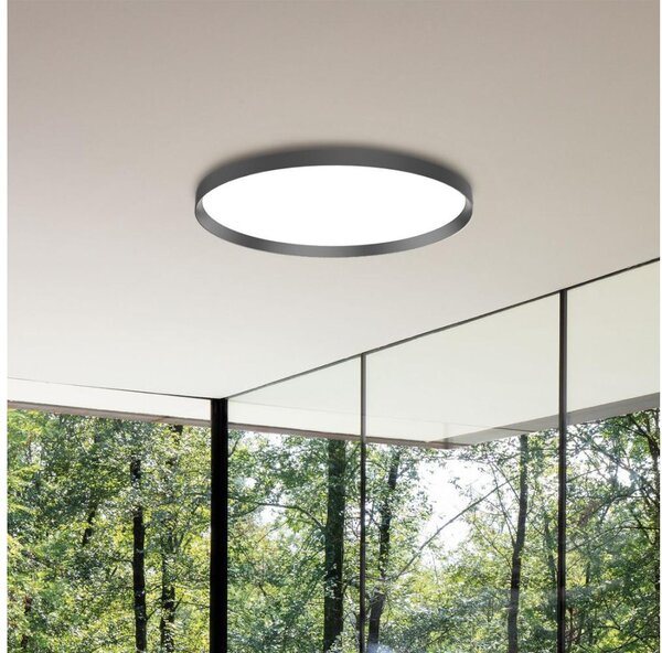 Ideal Lux-LED Stropní svítidlo FLY LED/26W/230V 2700K pr. 45 cm CRI90 IP40 černá