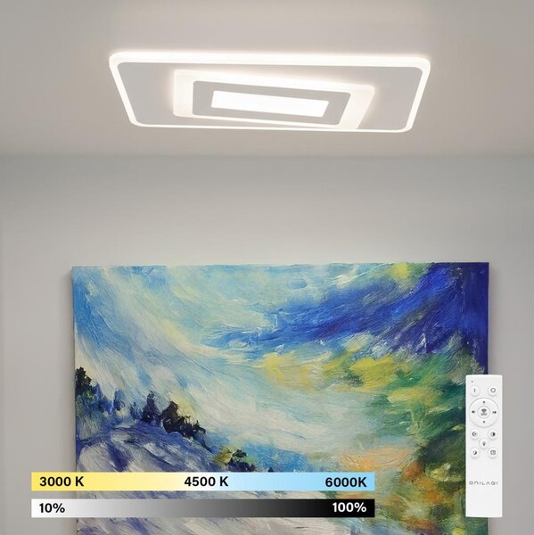 Brilagi - LED Stmívatelné stropní svítidlo MODERN LED/51W/230V 3000-6000K + DO