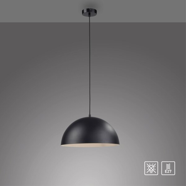 Schöner Wohnen 11728-18 - Lustr na lanku ALI 1xE27/25W/230V pr. 38 cm černá