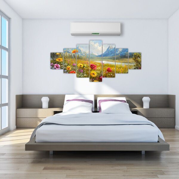 Obraz - Malovaná krajina (210x100 cm)