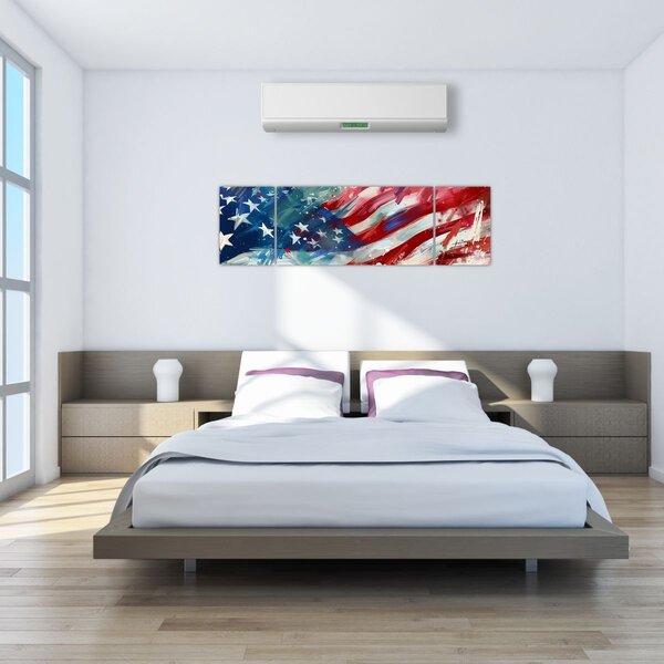 Obraz - Vlajka USA (170x50 cm)