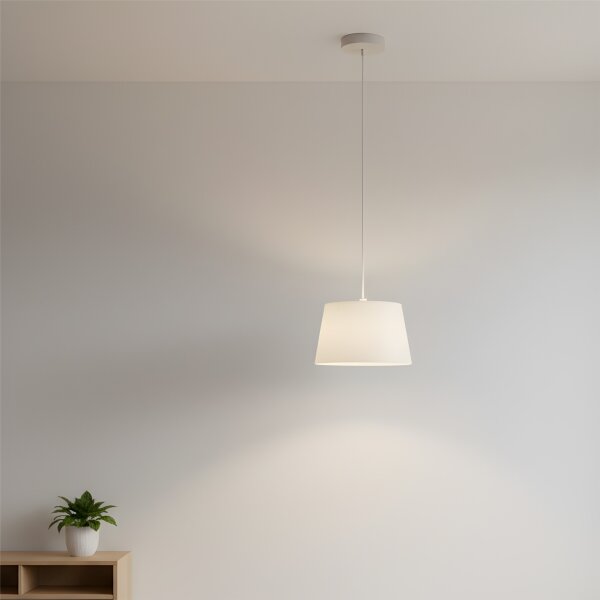 Lustr na lanku AIDA 1xE27/60W/230V pr. 25 cm dub/bílá
