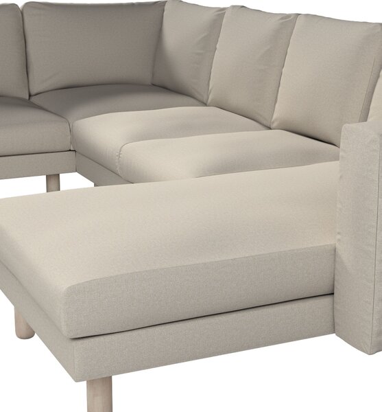 Potah na pohovku IKEA Norsborg rohová, 5-místná se šezlongem barva šedá látka pletený vzor