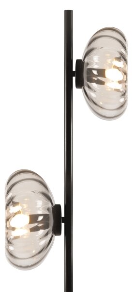 Osram - Stojací lampa DECOR SMOKE 2xE14/12W/230V černá/kouřová šedá