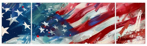 Obraz - Vlajka USA (170x50 cm)