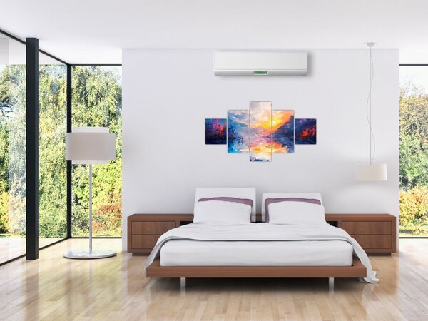 Obraz - Malba krajiny (125x70 cm)