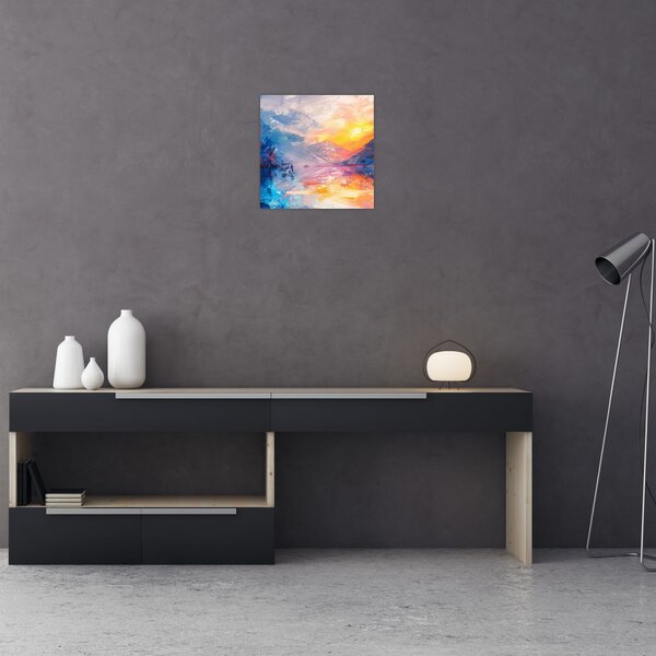 Obraz - Malba krajiny (30x30 cm)