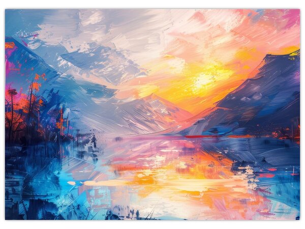 Obraz - Malba krajiny (70x50 cm)