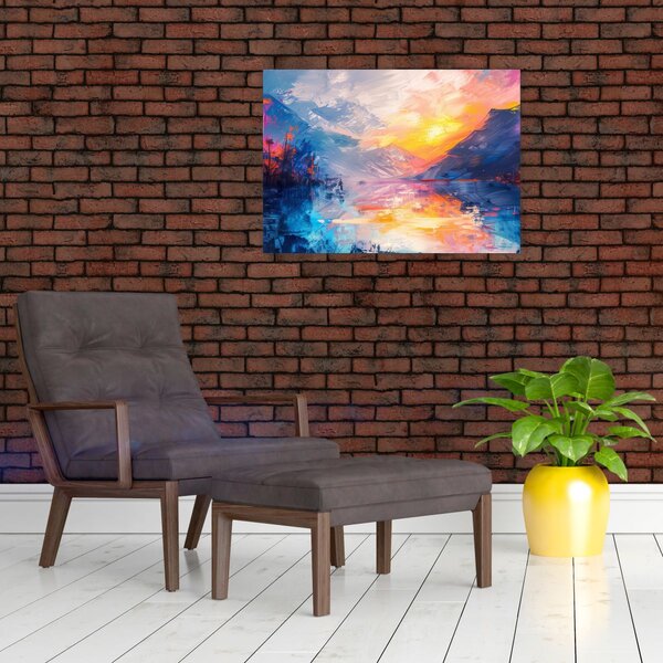 Obraz - Malba krajiny (70x50 cm)