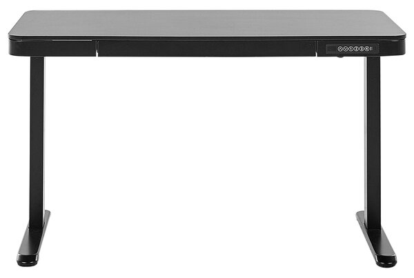 Elektricky výškově nastavitelný pracovní stůl KENLY Černá 120 cm 60 cm s USB portem
