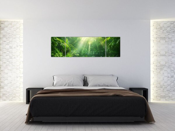Obraz - Deštný prales (170x50 cm)