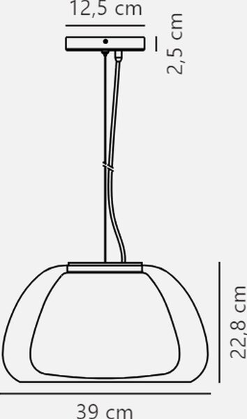 Nordlux Jelly závěsné svítidlo 1x40 W průhledná 2010783001
