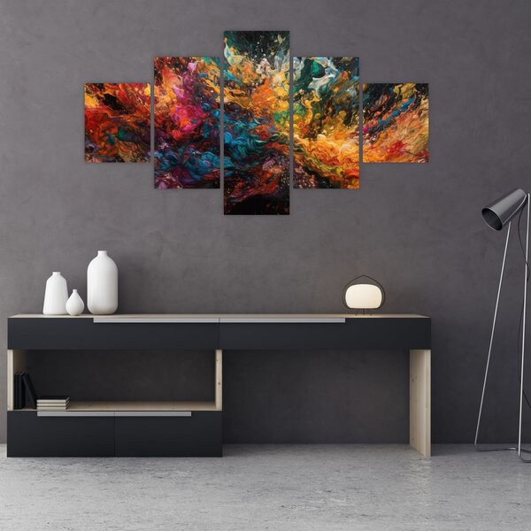 Obraz - Barevná abstrakce II. (125x70 cm)