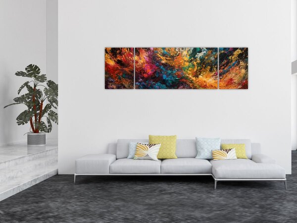 Obraz - Barevná abstrakce II. (170x50 cm)