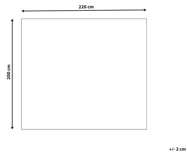 Přikrývka na postel NAPE 200 x 220 cm Tmavě zelená