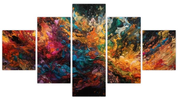 Obraz - Barevná abstrakce II. (125x70 cm)