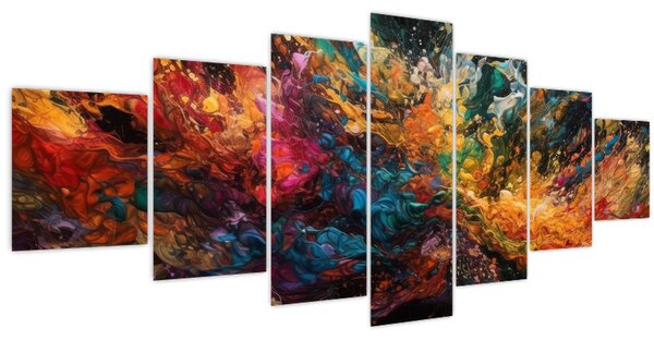 Obraz - Barevná abstrakce II. (210x100 cm)