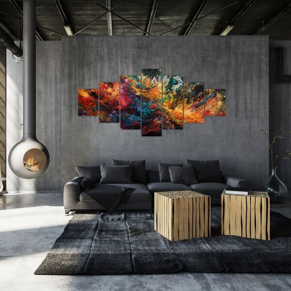 Obraz - Barevná abstrakce II. (210x100 cm)