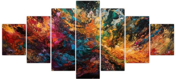 Obraz - Barevná abstrakce II. (210x100 cm)