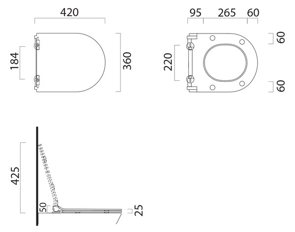 GSI GSI, KUBE X, NORM WC sedátko Soft Close SLIM, duroplast, bílá, MS76SN11