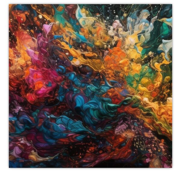 Obraz - Barevná abstrakce II. (30x30 cm)