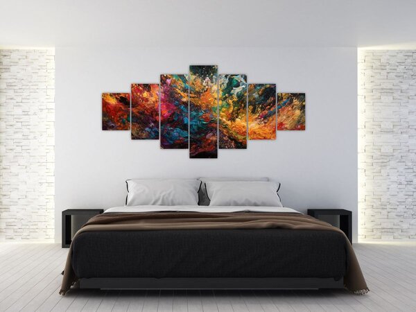 Obraz - Barevná abstrakce II. (210x100 cm)