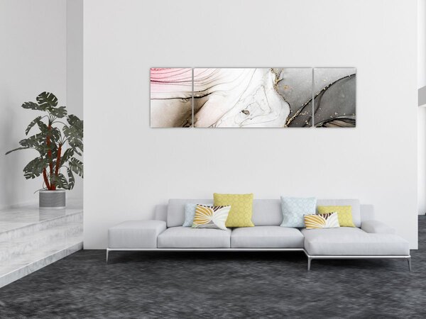 Obraz - Mramorový inkoust (170x50 cm)