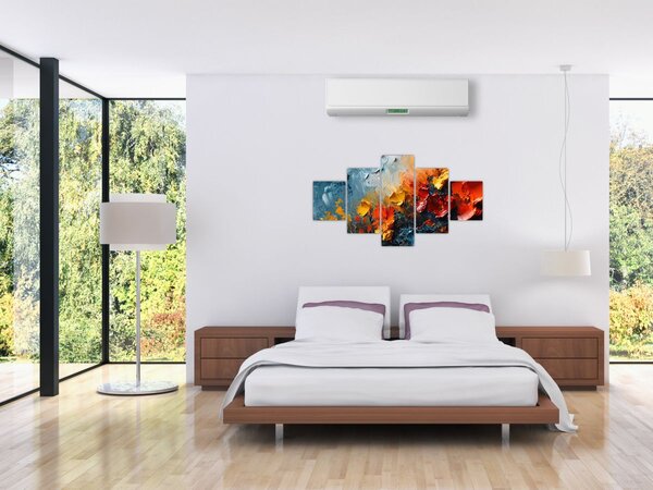 Obraz - Abstraktní malba květin III. (125x70 cm)