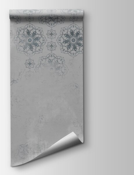 Fototapeta Šedobílá tapeta se vzorem, Abstraktní fototapety, Populární fototapety, w02551v2 - Tapeko.co.cz
